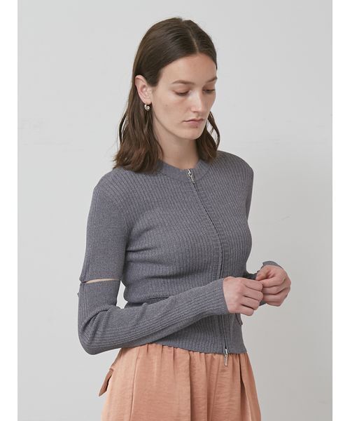 styling/(スタイリング)の「【S/S(エスバイエス)】2WAYショートカーディガン<ウォッシャブル・接触冷感>(カーディガン/ボレロ・レディース・ブラウン/ブラック/グレー・F)」の8枚目の写真