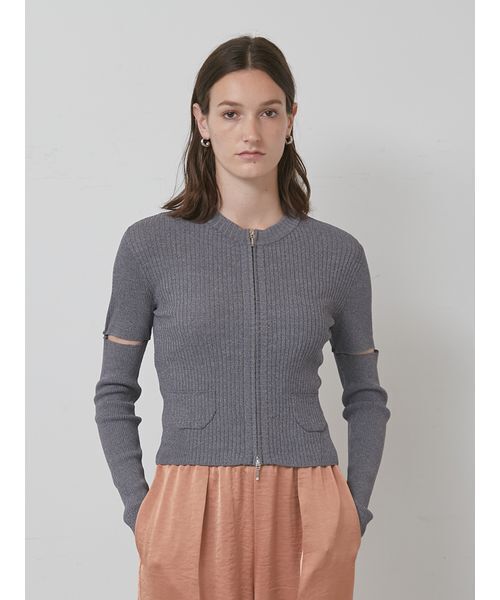 styling/(スタイリング)の「【S/S(エスバイエス)】2WAYショートカーディガン<ウォッシャブル・接触冷感>(カーディガン/ボレロ・レディース・ブラウン/ブラック/グレー・F)」の9枚目の写真