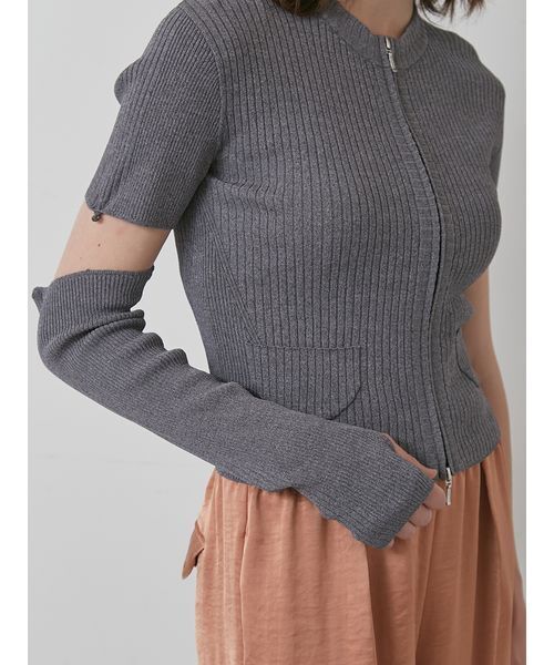 styling/(スタイリング)の「【S/S(エスバイエス)】2WAYショートカーディガン<ウォッシャブル・接触冷感>(カーディガン/ボレロ・レディース・ブラウン/ブラック/グレー・F)」の14枚目の写真