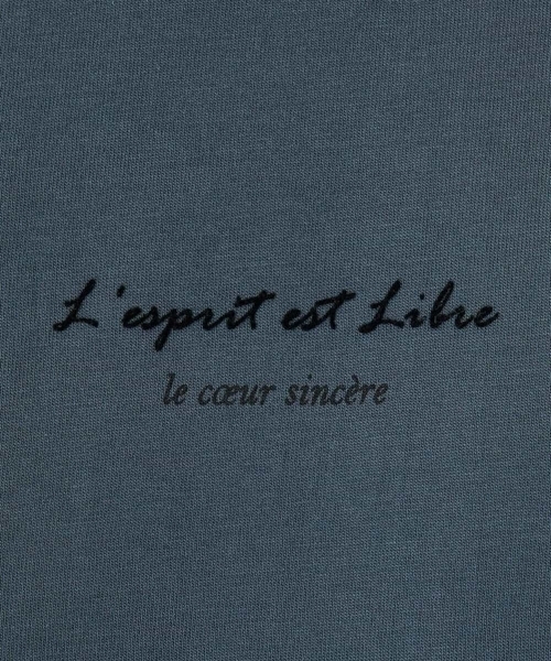 a.v.v（アーヴェヴェ）の「ミニロゴセミワイドシルエットカットソー（Tシャツ/カットソー・メンズ・ホワイト/チャコールグレー/ブラック/グリーン/クリーム・46/48/50/44）」の13枚目の写真