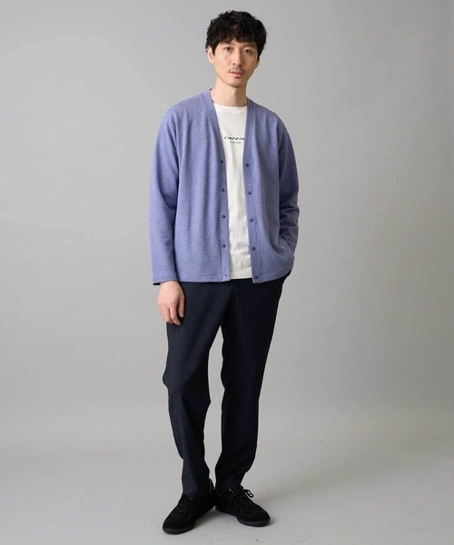 a.v.v（アーヴェヴェ）の「ミニロゴセミワイドシルエットカットソー（Tシャツ/カットソー・メンズ・ホワイト/チャコールグレー/ブラック/グリーン/クリーム・46/48/50/44）」の18枚目の写真