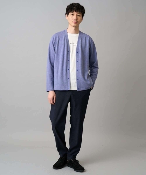 a.v.v（アーヴェヴェ）の「ミニロゴセミワイドシルエットカットソー（Tシャツ/カットソー・メンズ・ホワイト/チャコールグレー/ブラック/グリーン/クリーム・46/48/50/44）」の19枚目の写真