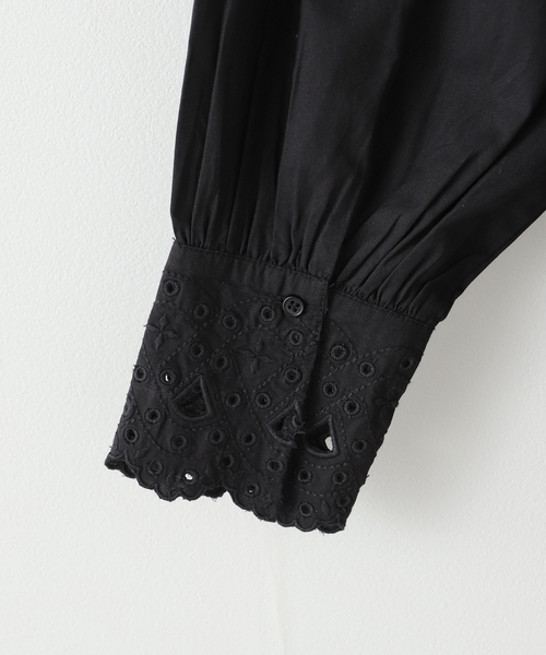 SARA MALLIKA/サラマリカ】 COTTON SCALLOP COLLAR BL：ブラウス