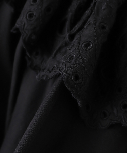 SARA MALLIKA/サラマリカ】 COTTON SCALLOP COLLAR BL：ブラウス