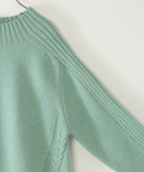 ikka（イッカ）の「【親子コーデ】サイドスリットニットプルオーバー（120~160cm）（ニット/セーター・キッズ・ベージュ/グリーン・120/130/140/150/160）」の16枚目の写真