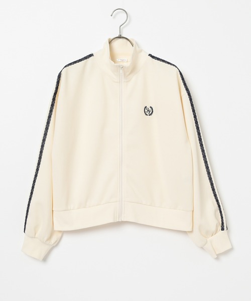 Honeys(ハニーズ)の「ゆるトラックジャケット(ジャージ・レディース・サックスブルー/アイボリー/ネイビー・L/S/M)」の15枚目の写真