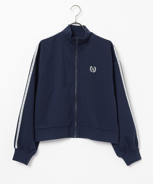Honeys(ハニーズ)の「ゆるトラックジャケット(ジャージ・レディース・サックスブルー/アイボリー/ネイビー・L/S/M)」の17枚目の写真