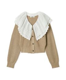 SNIDEL | レースカラーニットプルオーバー(ニット/セーター)