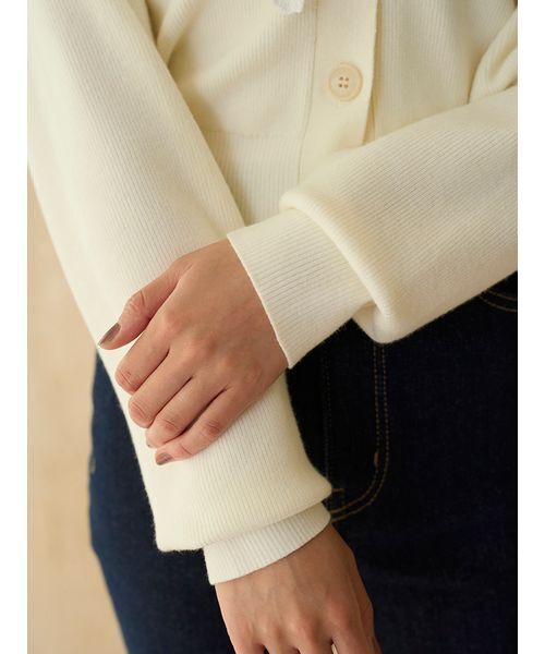 レースカラーニットプルオーバー（ニット/セーター）｜SNIDEL