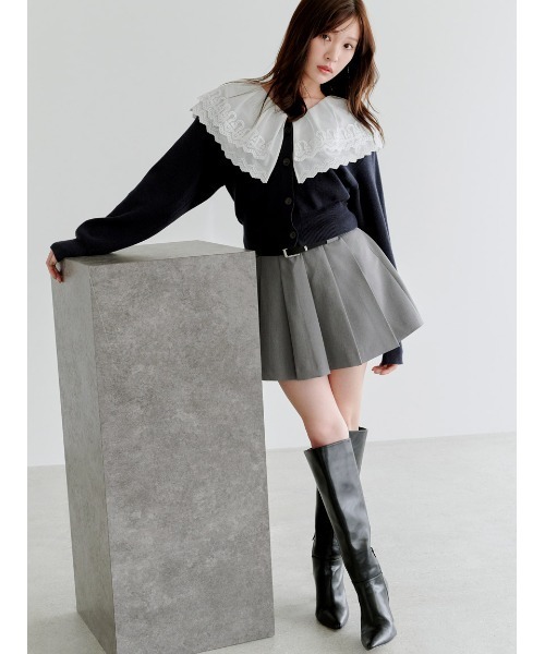 レースカラーニットプルオーバー（ニット/セーター）｜SNIDEL