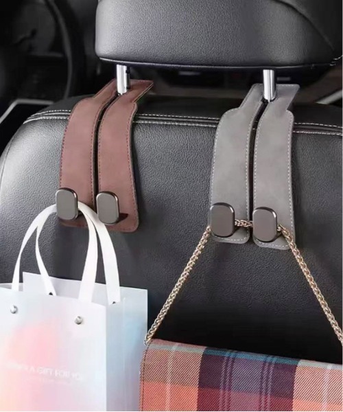 Port（ポート）の「【 Port / ポート 】 車載スマホホルダー付き ヘッドレストフック / カーアイテム（アウトドアグッズ・レディース・ブラック/ブラウン/グレー・FREE）」の2枚目の写真