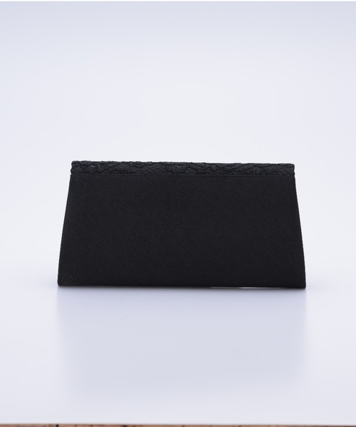 Cupid Heart（キューピッドハート）の「【Cupid Heart】結婚式用！波型ビジューレースbag（クラッチバッグ・レディース・ブラック/ベージュ/シルバー・MEDIUM）」の4枚目の写真