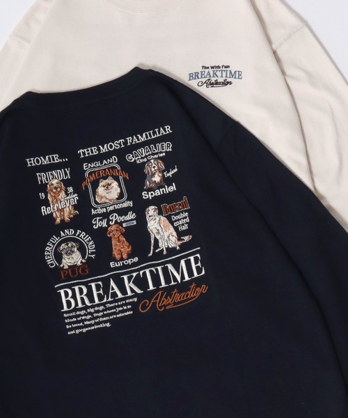 POWER TO THE PEOPLE(パワートゥーザピープル)の「POWER TO THE PEOPLE/パワートゥザピープル トラ袖刺繍/黒猫/マルチドックバック刺繍 ロンT 長袖 ロングスリーブTシャツ レディース メンズ(Tシャツ/カットソー・レディース・ホワイト系その他2/ネイビー/チャコール/ホワイト/ホワイト系その他/グレー系その他・M/L/LL)」の6枚目の写真