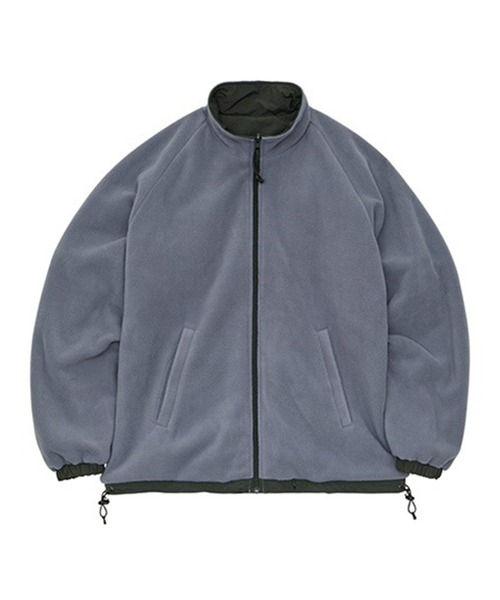 United Athle（ユナイテッドアスレ）の「ナイロン×フリース 防風×保温【United Athle】2WAY リバーシブル オーバーサイズ スタンドシェルジャケット 7493（ナイロンジャケット・メンズ・ブラック/ブラウン系1/グリーン系1/ネイビー・M/L/XL）」の9枚目の写真