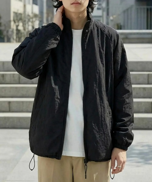 United Athle（ユナイテッドアスレ）の「ナイロン×フリース 防風×保温【United Athle】2WAY リバーシブル オーバーサイズ スタンドシェルジャケット 7493（ナイロンジャケット・メンズ・ブラック/ブラウン系1/グリーン系1/ネイビー・M/L/XL）」の22枚目の写真