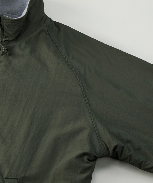 United Athle（ユナイテッドアスレ）の「ナイロン×フリース 防風×保温【United Athle】2WAY リバーシブル オーバーサイズ スタンドシェルジャケット 7493（ナイロンジャケット・メンズ・ブラック/ブラウン系1/グリーン系1/ネイビー・M/L/XL）」の12枚目の写真