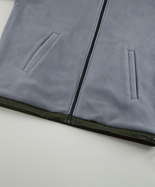 United Athle（ユナイテッドアスレ）の「ナイロン×フリース 防風×保温【United Athle】2WAY リバーシブル オーバーサイズ スタンドシェルジャケット 7493（ナイロンジャケット・メンズ・ブラック/ブラウン系1/グリーン系1/ネイビー・M/L/XL）」の17枚目の写真