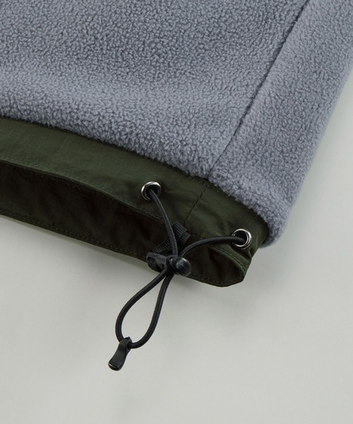 United Athle（ユナイテッドアスレ）の「ナイロン×フリース 防風×保温【United Athle】2WAY リバーシブル オーバーサイズ スタンドシェルジャケット 7493（ナイロンジャケット・メンズ・ブラック/ブラウン系1/グリーン系1/ネイビー・M/L/XL）」の19枚目の写真