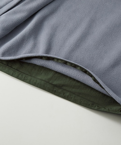 United Athle（ユナイテッドアスレ）の「ナイロン×フリース 防風×保温【United Athle】2WAY リバーシブル オーバーサイズ スタンドシェルジャケット 7493（ナイロンジャケット・メンズ・ブラック/ブラウン系1/グリーン系1/ネイビー・M/L/XL）」の20枚目の写真