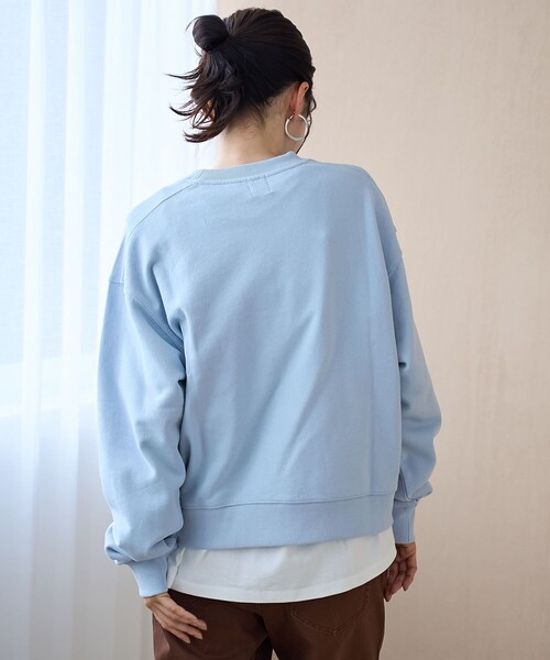 coen(コーエン)の「【新色登場】COEN(コーエン)ロゴ刺繍 C/N裏毛スウェット(スウェット・レディース・ブラック/ナチュラル/ライトグレー/ダークブラウン/レッド/ライトブルー/その他1/オフホワイト/その他2/ダークグレー/イエロー/ライトピンク・M/L)」の19枚目の写真