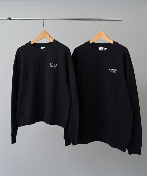 coen(コーエン)の「【新色登場】COEN(コーエン)ロゴ刺繍 C/N裏毛スウェット(スウェット・レディース・ブラック/ナチュラル/ライトグレー/ダークブラウン/レッド/ライトブルー/その他1/オフホワイト/その他2/ダークグレー/イエロー/ライトピンク・M/L)」の21枚目の写真