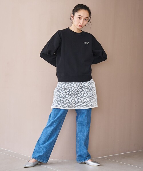 coen(コーエン)の「【新色登場】COEN(コーエン)ロゴ刺繍 C/N裏毛スウェット(スウェット・レディース・ブラック/ナチュラル/ライトグレー/ダークブラウン/レッド/ライトブルー/その他1/オフホワイト/その他2/ダークグレー/イエロー/ライトピンク・M/L)」の22枚目の写真