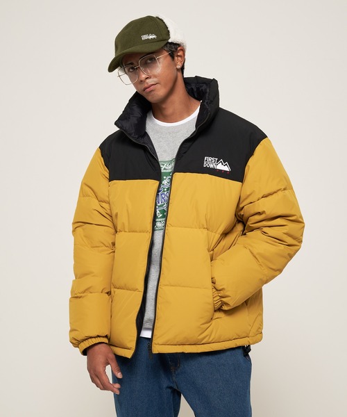 FIRST DOWN（ファーストダウン）の「バブルダウンジャケット マイクロフト（ダウンジャケット/コート・メンズ・マスタード/パープル/ホワイト/ピンク/レンガ/グレー/ゼブラ/ブラック/ライトベージュ・M/L/XL/S/XXL）」の6枚目の写真