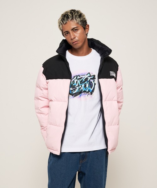 FIRST DOWN（ファーストダウン）の「バブルダウンジャケット マイクロフト（ダウンジャケット/コート・メンズ・マスタード/パープル/ホワイト/ピンク/レンガ/グレー/ゼブラ/ブラック/ライトベージュ・M/L/XL/S/XXL）」の18枚目の写真