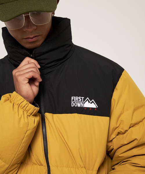 FIRST DOWN（ファーストダウン）の「バブルダウンジャケット マイクロフト（ダウンジャケット/コート・メンズ・マスタード/パープル/ホワイト/ピンク/レンガ/グレー/ゼブラ/ブラック/ライトベージュ・M/L/XL/S/XXL）」の13枚目の写真