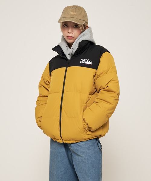 FIRST DOWN（ファーストダウン）の「バブルダウンジャケット マイクロフト（ダウンジャケット/コート・メンズ・マスタード/パープル/ホワイト/ピンク/レンガ/グレー/ゼブラ/ブラック/ライトベージュ・M/L/XL/S/XXL）」の15枚目の写真