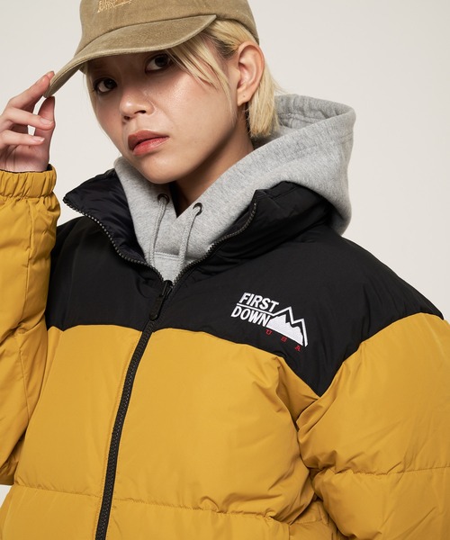 FIRST DOWN（ファーストダウン）の「バブルダウンジャケット マイクロフト（ダウンジャケット/コート・メンズ・マスタード/パープル/ホワイト/ピンク/レンガ/グレー/ゼブラ/ブラック/ライトベージュ・M/L/XL/S/XXL）」の16枚目の写真