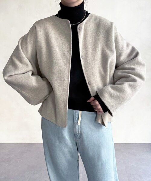 15 quinze》リバーショート羽織（その他アウター）｜BEARDSLEY