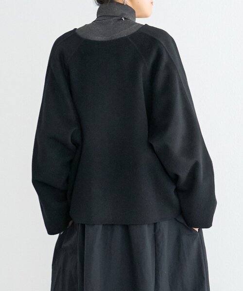 BEARDSLEY(ビアズリー)の「《15 quinze》リバーショート羽織(その他アウター・レディース・ベージュ/ブラック・FREE)」の15枚目の写真