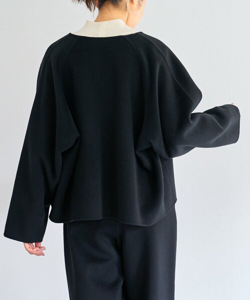 BEARDSLEY(ビアズリー)の「《15 quinze》リバーショート羽織(その他アウター・レディース・ベージュ/ブラック・FREE)」の9枚目の写真