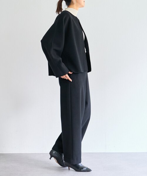 BEARDSLEY(ビアズリー)の「《15 quinze》リバーショート羽織(その他アウター・レディース・ベージュ/ブラック・FREE)」の7枚目の写真