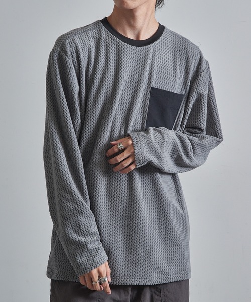 FORECAST(フォーキャスト)の「【FORECAST】ウエーブサーマルロングスリーブ 保温 透湿 アウトドア キャンプ 8256(Tシャツ/カットソー・メンズ・ブラック/グレー・LL/M/L)」の12枚目の写真