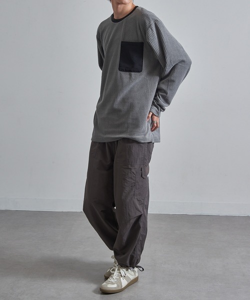 FORECAST(フォーキャスト)の「【FORECAST】ウエーブサーマルロングスリーブ 保温 透湿 アウトドア キャンプ 8256(Tシャツ/カットソー・メンズ・ブラック/グレー・LL/M/L)」の3枚目の写真