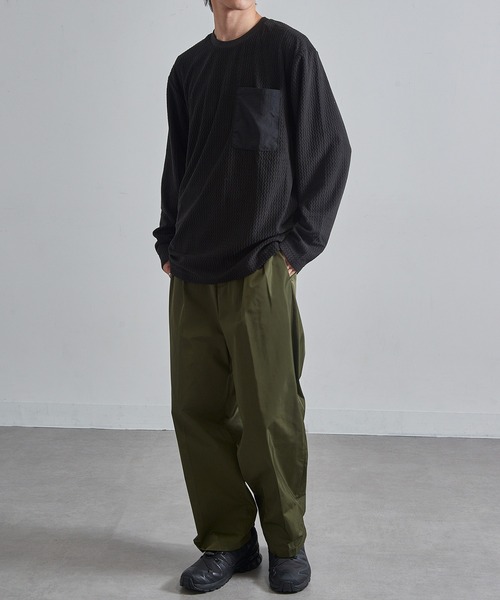 FORECAST(フォーキャスト)の「【FORECAST】ウエーブサーマルロングスリーブ 保温 透湿 アウトドア キャンプ 8256(Tシャツ/カットソー・メンズ・ブラック/グレー・LL/M/L)」の5枚目の写真
