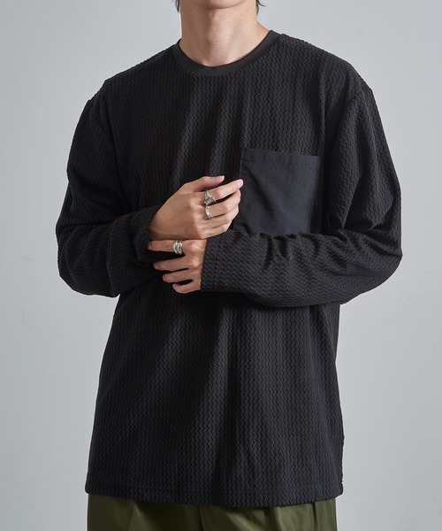 FORECAST(フォーキャスト)の「【FORECAST】ウエーブサーマルロングスリーブ 保温 透湿 アウトドア キャンプ 8256(Tシャツ/カットソー・メンズ・ブラック/グレー・LL/M/L)」の8枚目の写真