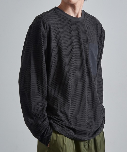 FORECAST(フォーキャスト)の「【FORECAST】ウエーブサーマルロングスリーブ 保温 透湿 アウトドア キャンプ 8256(Tシャツ/カットソー・メンズ・ブラック/グレー・LL/M/L)」の10枚目の写真