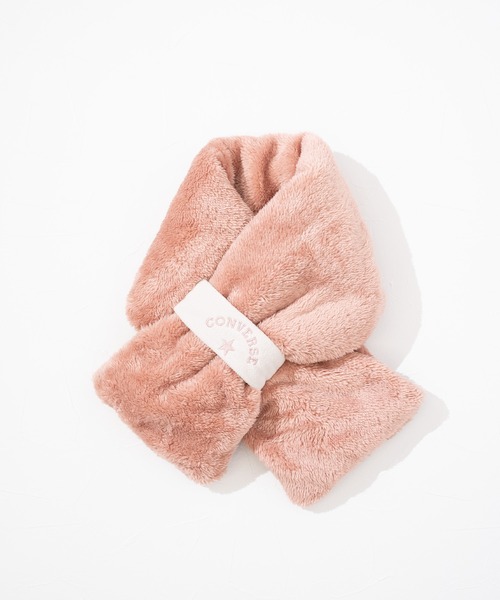CONVERSE(コンバース)の「【CONVERSE】CV boa scarf with fleece band /マフラー/襟巻き/コンバース(マフラー・レディース・ピンク/グレー/ベージュ/ネイビー/ブラウン・FREE)」の10枚目の写真