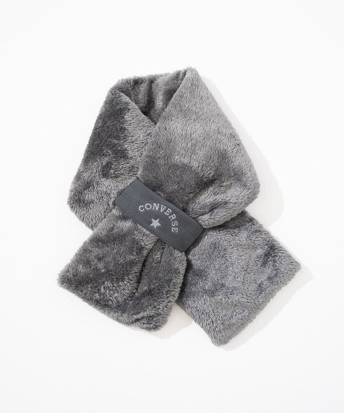 CONVERSE(コンバース)の「【CONVERSE】CV boa scarf with fleece band /マフラー/襟巻き/コンバース(マフラー・レディース・ピンク/グレー/ベージュ/ネイビー/ブラウン・FREE)」の6枚目の写真