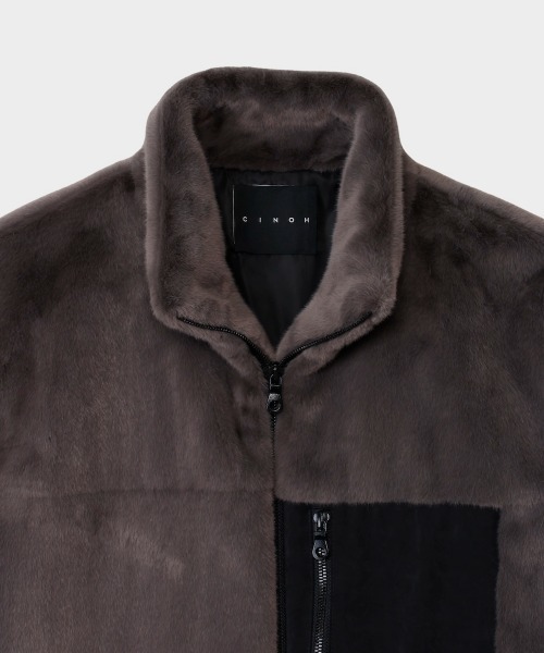 CINOH（チノ）の「BOA BLOUSON（ブルゾン・メンズ・グレー・46）」の3枚目の写真