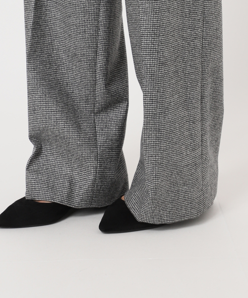 セール】フランネルワイドストレートパンツ（スラックス）｜IENA