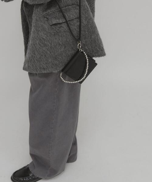 KBF（ケイビーエフ）の「ボールハンドル付きショルダーウォレット（財布・レディース・ブラック/イエロー・ONE）」の11枚目の写真