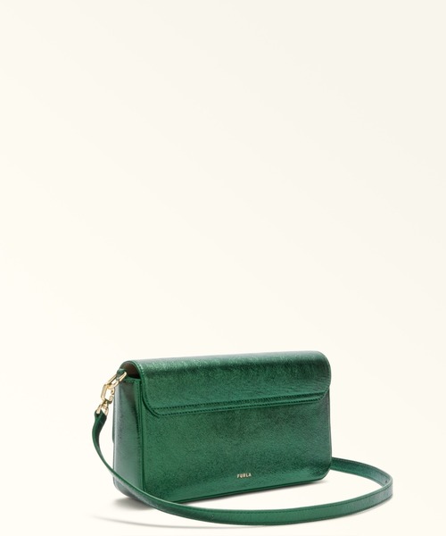 FURLA(フルラ)の「フルラ イリデ (Furla Iride) クロスボディバッグ(ショルダーバッグ・レディース・ダークグリーン系/シャンパン/ピンク系・ONE SIZE)」の11枚目の写真