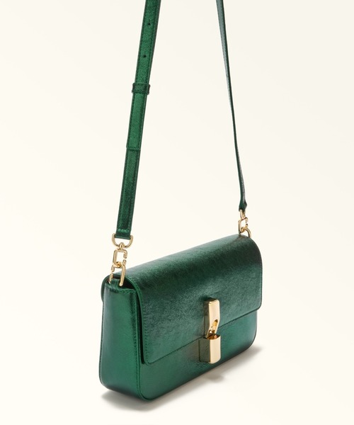 FURLA(フルラ)の「フルラ イリデ (Furla Iride) クロスボディバッグ(ショルダーバッグ・レディース・ダークグリーン系/シャンパン/ピンク系・ONE SIZE)」の13枚目の写真