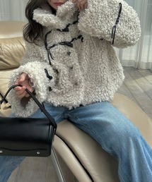 willfullyウィルフリー /レイヤードライクスムースクロスベルトコート WILLFULLY（ウィルフリー）の「tent toggle jersey melton