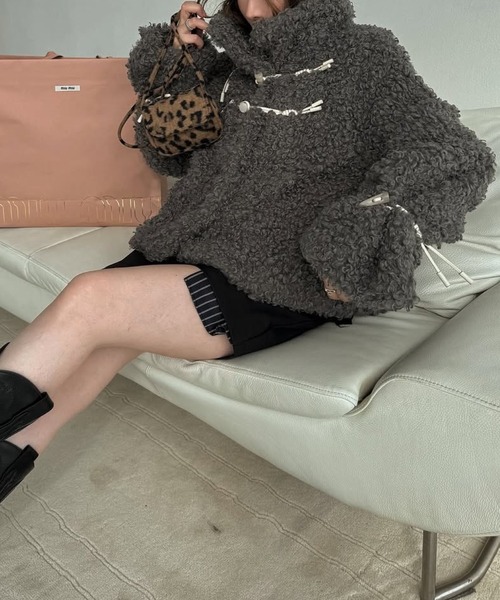 poodle fur cord toggle short JK（その他アウター）｜WILLFULLY
