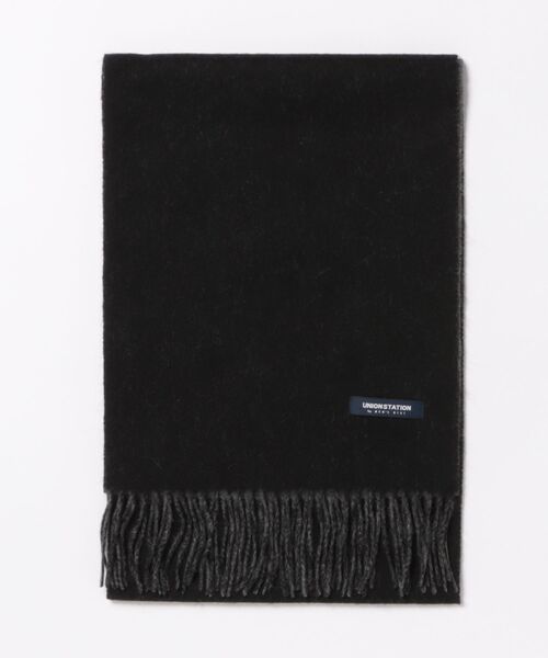UNION STATION（ユニオンステーション）の「カシミア混リバーシブルマフラー（マフラー・メンズ・ネイビー/ブラック/ブラウン・7）」の2枚目の写真